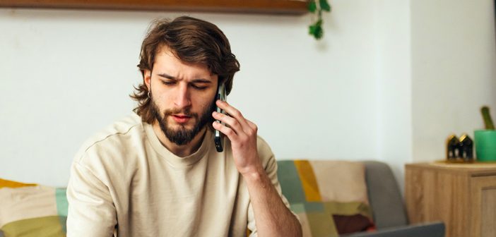 Person on a phone