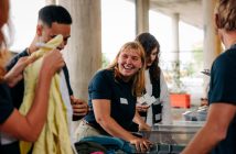 People giving to the community