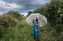 Person with an umbrella