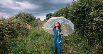 Person with an umbrella