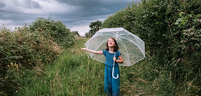 Person with an umbrella