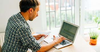 Person working on the computer