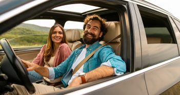 People driving